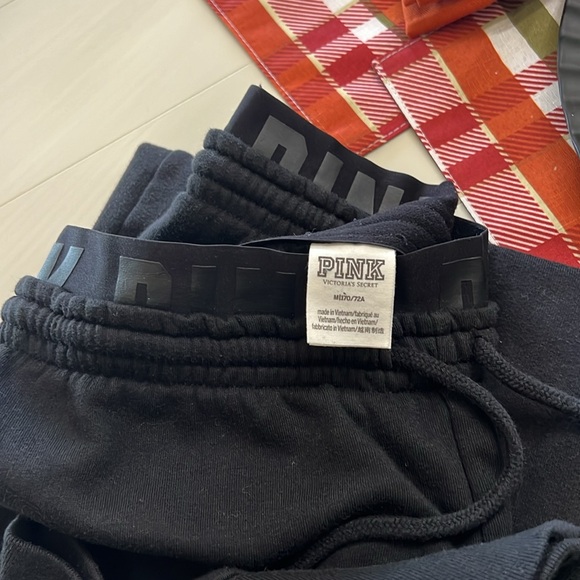 Pink Victoria’s Secret black joggers - Picture 10 of 10